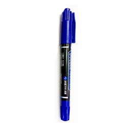 ปากกาเคมีมาร์คเกอร์ สีน้ำเงิน ชนิด 2 หัว